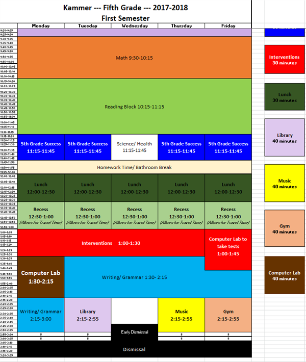 schedule  